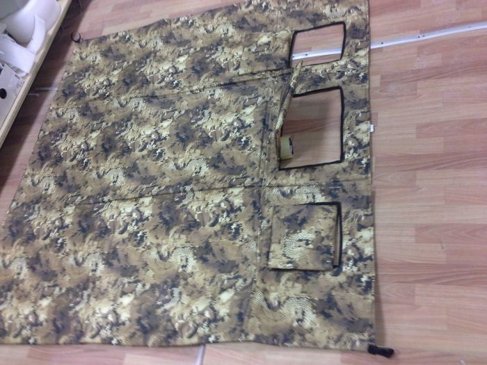 Теплый пол в палатку 2 х 2 с бойницами