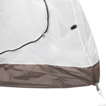 Палатка туристическая Кама-3 двухслойная, (90+110+210)*210*170 см, цвет серо-синий