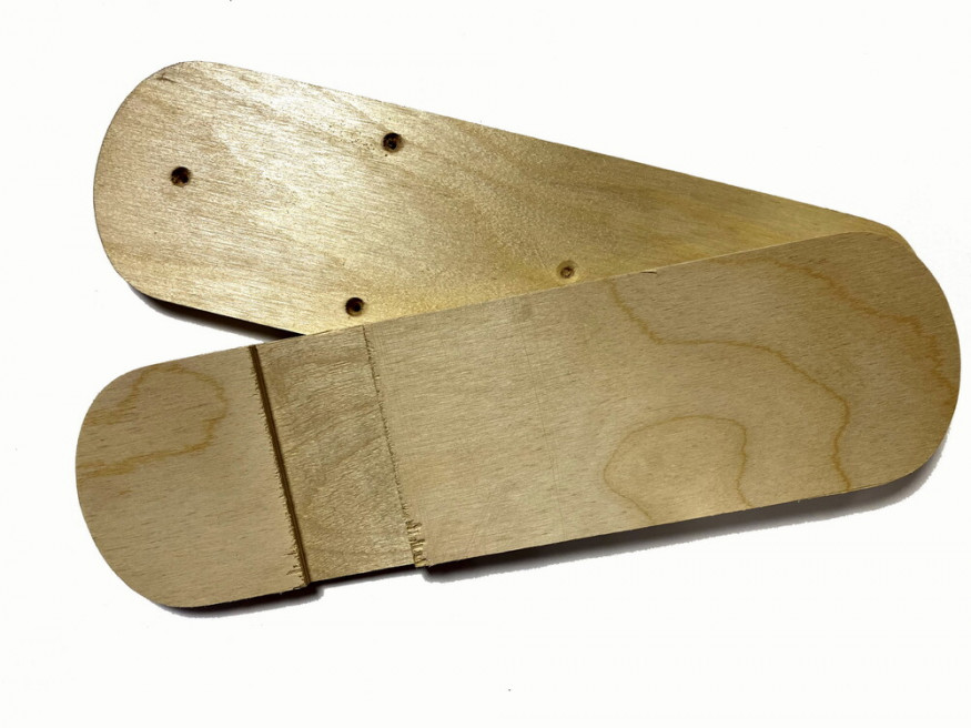 Лыжи РЫБАЦКИЕ, дерево, длина 125 см, ширина 110 мм