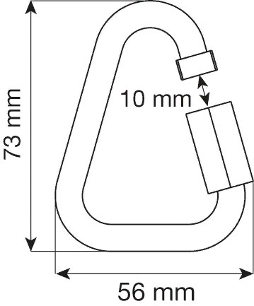 Соединительный элемент Delta 8 mm Quick Link Steel, CAMP