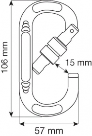 Карабин Compact Oval LOCK, CAMP