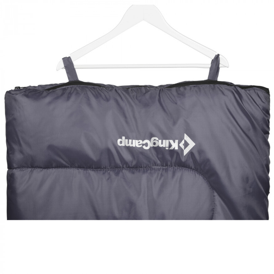 Спальный мешок Oxygen +8С серый, левый King Camp