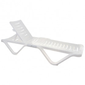 Шезлонг размер 1920х620х320, цвет белый