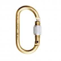 Карабин стальной овальный &amp;quot;keylock&amp;quot;, 30 кН, Ринг