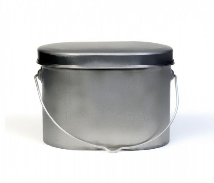 Котелок низкий 10 л титановый крышка без ручек Роза Ветров