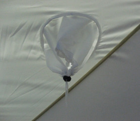 Палатка КУБ 4 (однослойная), 2,1x2,1 м, PU 1000, бело-синий