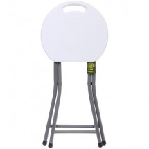 Табурет складной SJ-0052, 33*32*44 см. белый