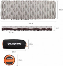 Коврик самонадувающийся 1902 ULTRA-LIGHT 650, 188х65х5 см, King Camp